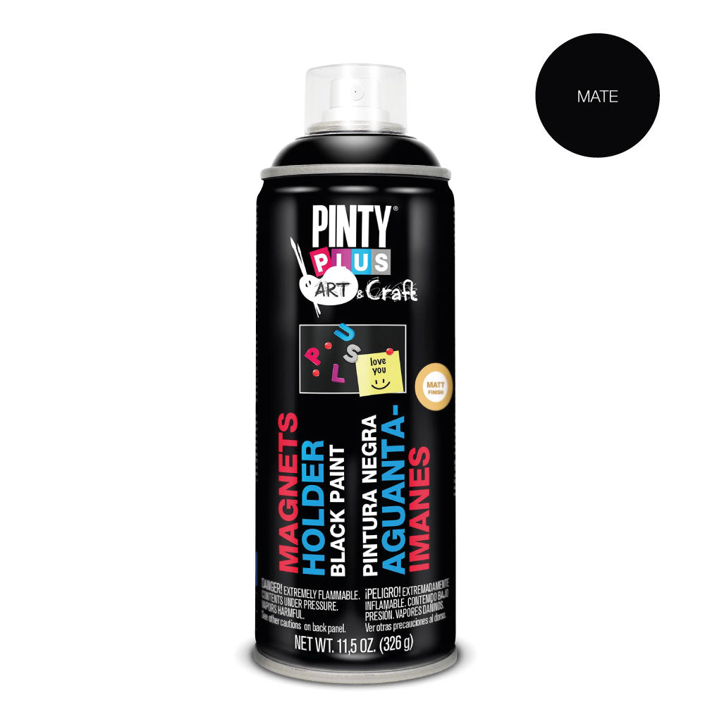 Pintura em spray pintyplus art & craft 520cc pintura magnetica preta pi104_0