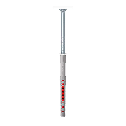 Bucha de expansÃ£o duoxpand t Ã¸8 x 100 mm + parafusos Ã¸6 x 105 mm, saco 10 unid_0
