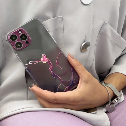 Marble Case for iPhone 12 Pro Gel Cover Marble Pink_3
