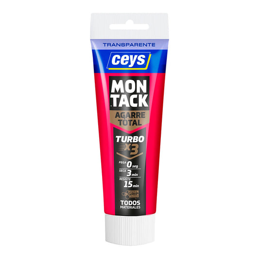 Adesivo pro de montagem montack turbo transparente tubo 125 ml_0