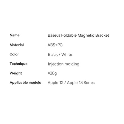 Baseus folding stand with magnetic holder white (LUXZ010002)_21