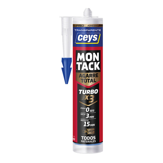 Adesivo pro montack turbo pro transparente cartucho 290 ml_0