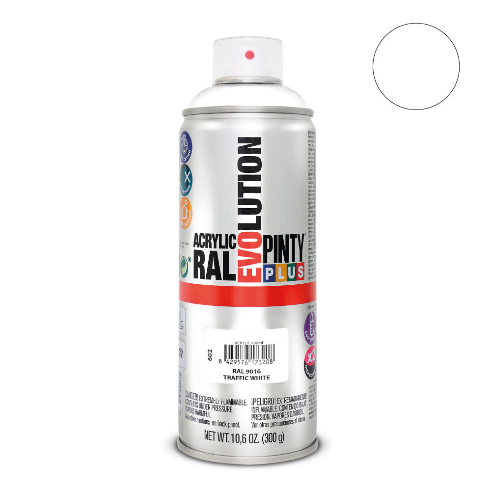 Pintura em spray pintyplus tech 520cc electrodomesticos branco ral 9016_0