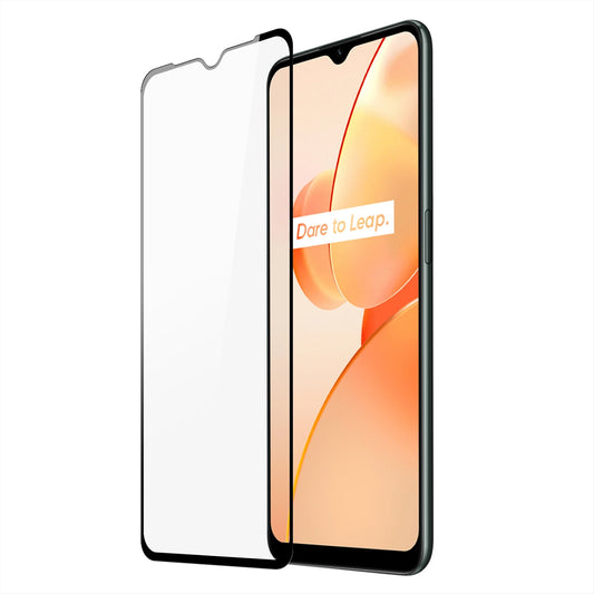 Dux Ducis 9D Tempered Glass 9H Durable Full Screen Tempered Glass with Realme C31 frame black (case friendly)_0