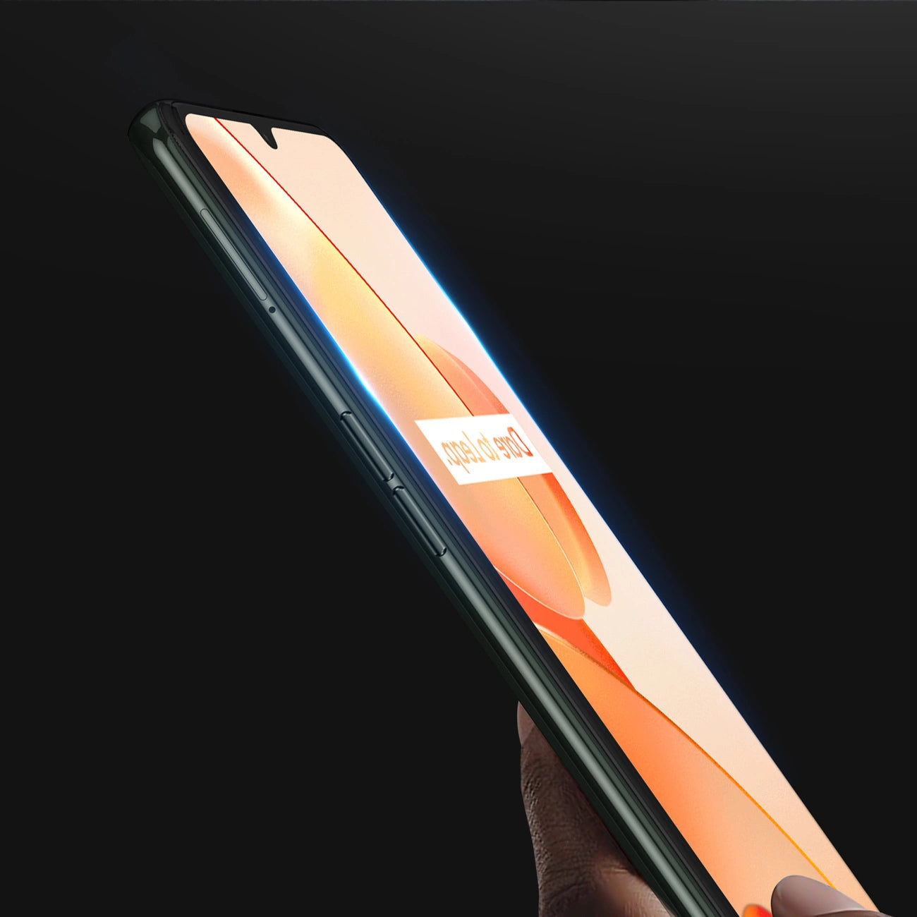 Dux Ducis 9D Tempered Glass 9H Durable Full Screen Tempered Glass with Realme C31 frame black (case friendly)_6