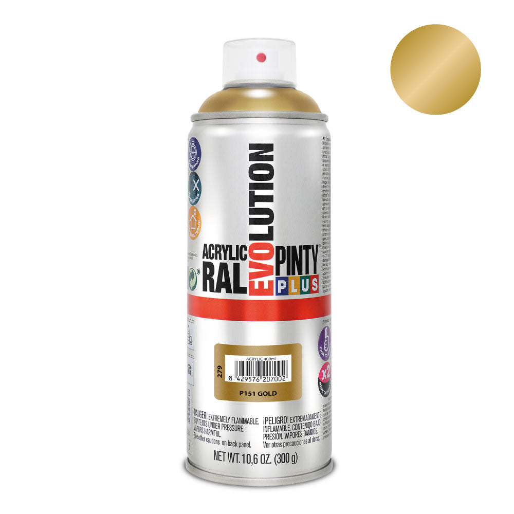 Pintura em spray pintyplus evolution 520cc p151 ouro_0