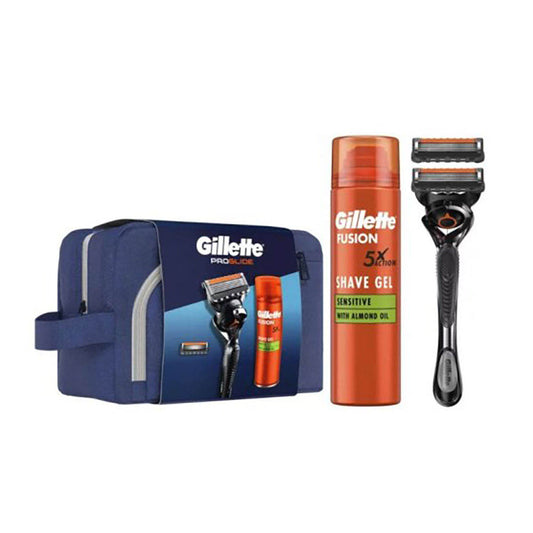 NÃ©cessaire proglide, mÃ¡quina barbear + 2 recargas e gel de barbear_0
