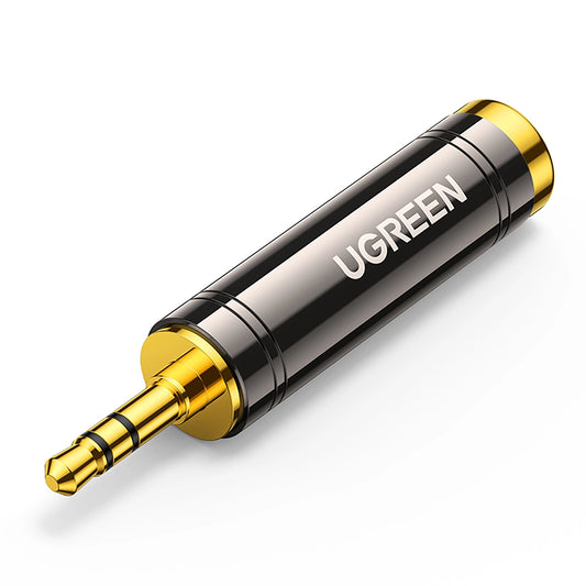Ugreen adapter 3.5mm audio adapter (male) to 6.35mm mini jack (female) gray (AV168)_0