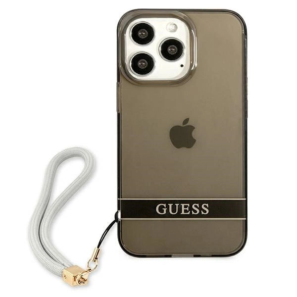 Guess GUHCP13LHTSGSK iPhone 13 Pro / 13 6.1" black/black hardcase Translucent Stap_2