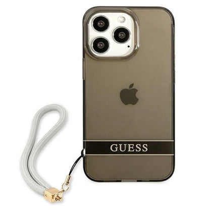 Guess GUHCP13LHTSGSK iPhone 13 Pro / 13 6.1" black/black hardcase Translucent Stap_2