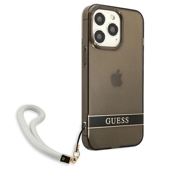 Guess GUHCP13LHTSGSK iPhone 13 Pro / 13 6.1" black/black hardcase Translucent Stap_3
