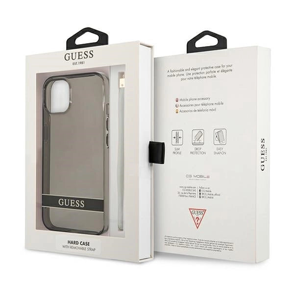 Guess GUHCP13SHTSGSK iPhone 13 mini 5.4" black/black hardcase Translucent Stap_7