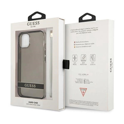 Guess GUHCP13SHTSGSK iPhone 13 mini 5.4" black/black hardcase Translucent Stap_7