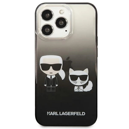 Karl Lagerfeld KLHCP13LTGKCK iPhone 13 Pro / 13 6,1" hardcase czarny/black Gradient Ikonik Karl & Choupette_2