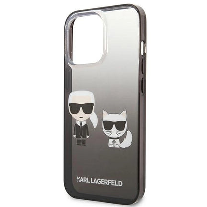 Karl Lagerfeld KLHCP13LTGKCK iPhone 13 Pro / 13 6,1" hardcase czarny/black Gradient Ikonik Karl & Choupette_5