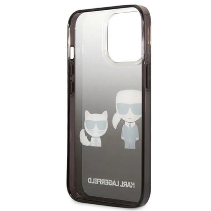 Karl Lagerfeld KLHCP13LTGKCK iPhone 13 Pro / 13 6,1" hardcase czarny/black Gradient Ikonik Karl & Choupette_6