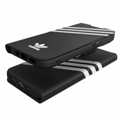 Adidas OR Booklet Case PU iPhone 13 Pro / 13 6,1" czarno biały/black white 47112_2