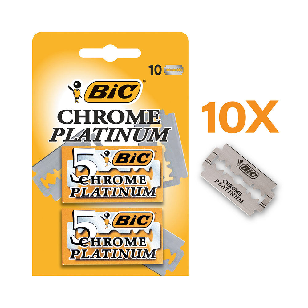 LÃ¢minas de barbear chrome platinum, blister 10 unid_0
