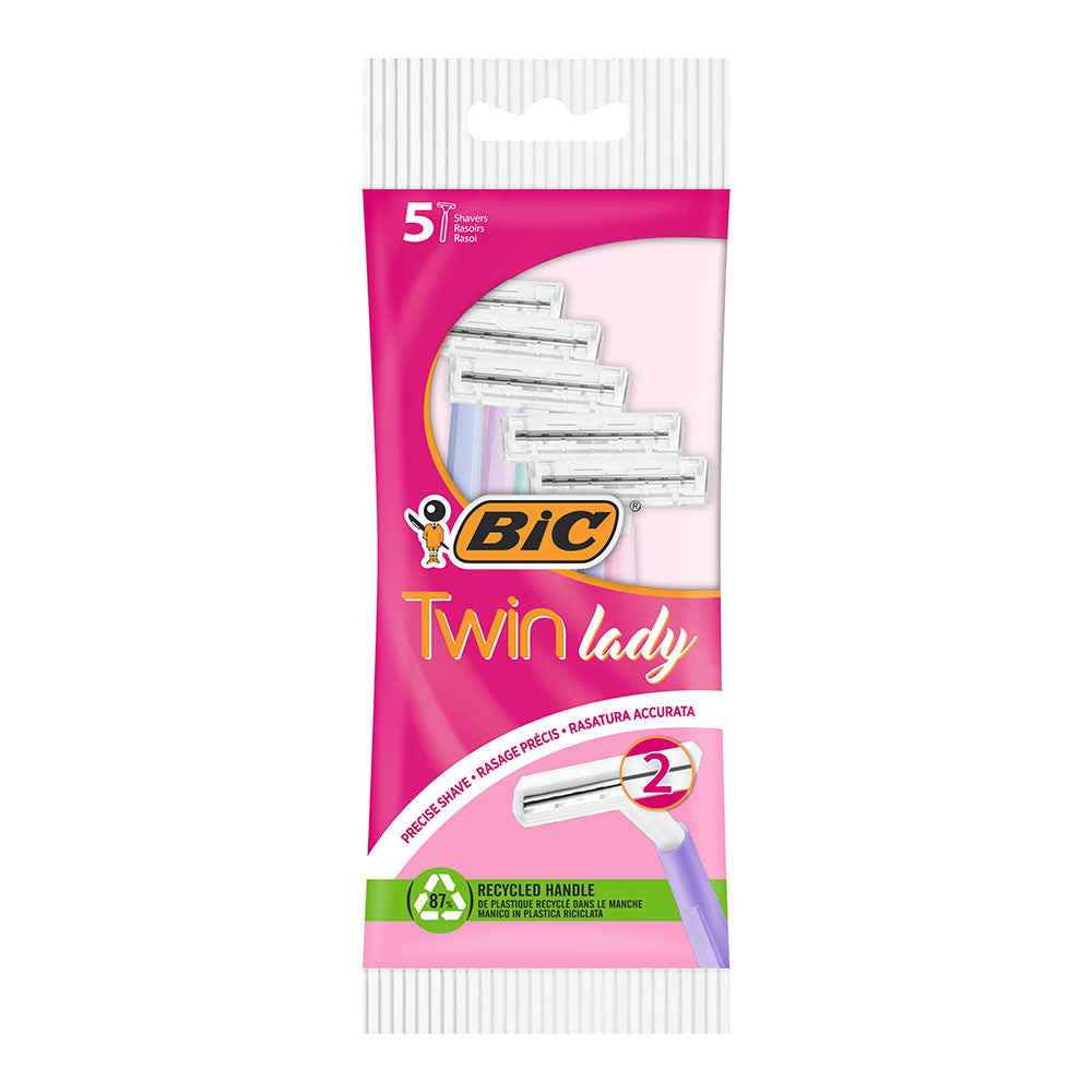 LÃ¢minas descartavÃ©is para depilaÃ§Ã£o twin lady pack 5 uds_0