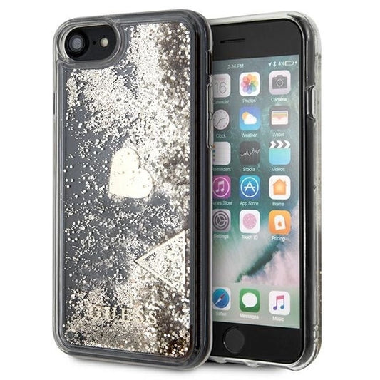 Guess GUOHCI8GLHFLGO iPhone 7/8/SE 2020 /SE 2022 gold/gold hard case Glitter Charms_0