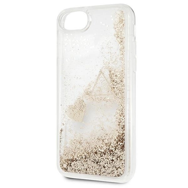 Guess GUOHCI8GLHFLGO iPhone 7/8/SE 2020 /SE 2022 gold/gold hard case Glitter Charms_2