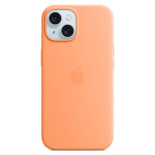 Custodia MagSafe in silicone per iPhone 15 - Aranciata_0