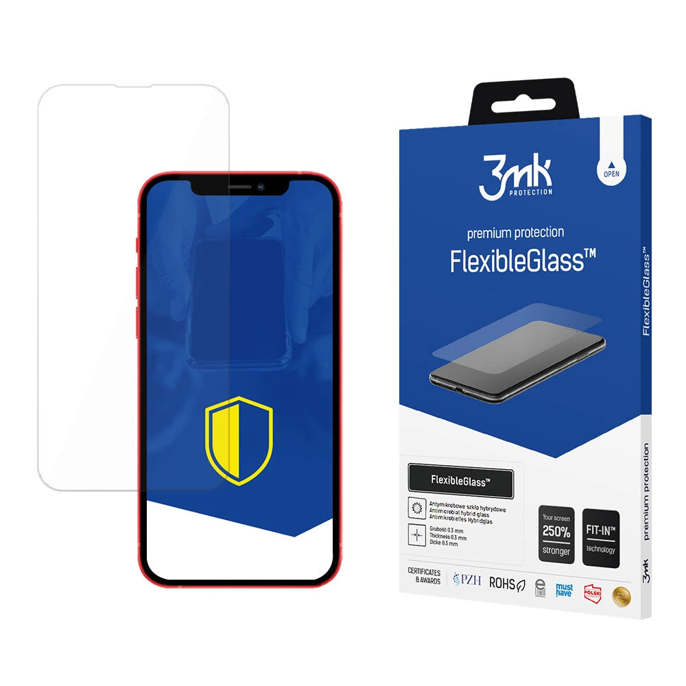 Tempered glass for iPhone 13 Pro hybrid flexi 7H from the 3mk FlexibleGlass series_0