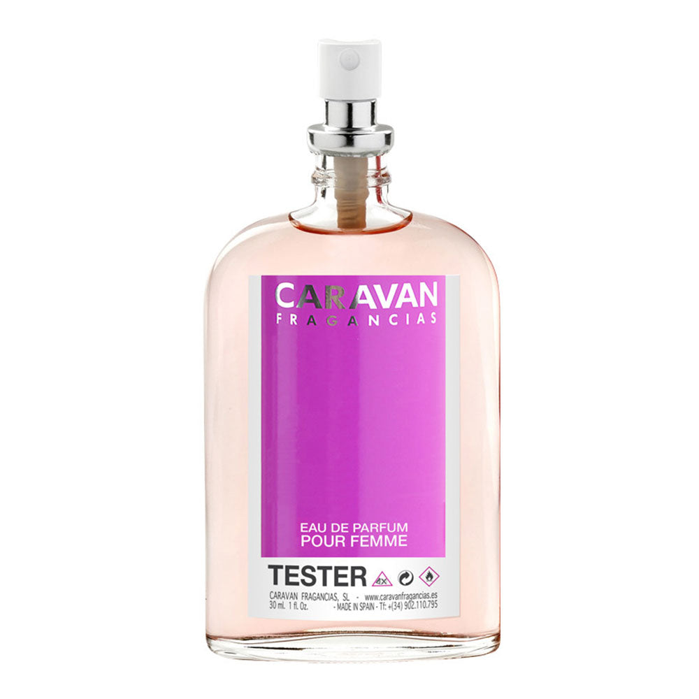Tester 30ml caravan edp sra nÂº 28 mulher grÃ¡tis pela compra de 4 unid. da fragÃ¢ncia correspondente ao tester_0