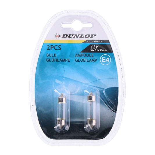 LÃ¢mpada 12v 5w 1,1x3,6cm dunlop_0