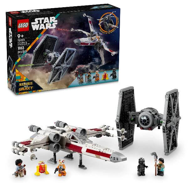 Construção LEGO / Star Wars Mashup TIE Fighter & X-Wing / Preto / 75393_0