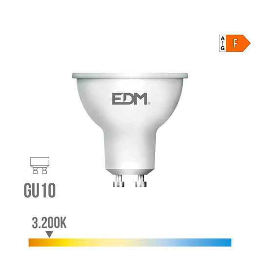 LÃ¢mpada led dicroica gu10 10 w 932 lm 3200 k luz quente 120Â° Ã¸5 x 6,4 cm_0