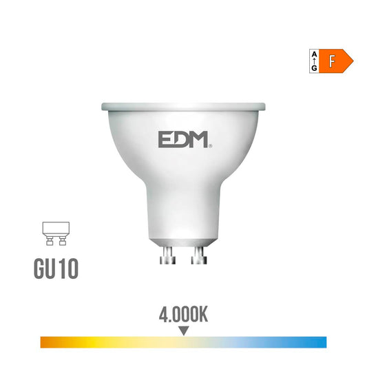 LÃ¢mpada led dicroica gu10 10 w 932 lm 4000 k luz do dia 120Â° Ã¸5 x 6,4 cm_0