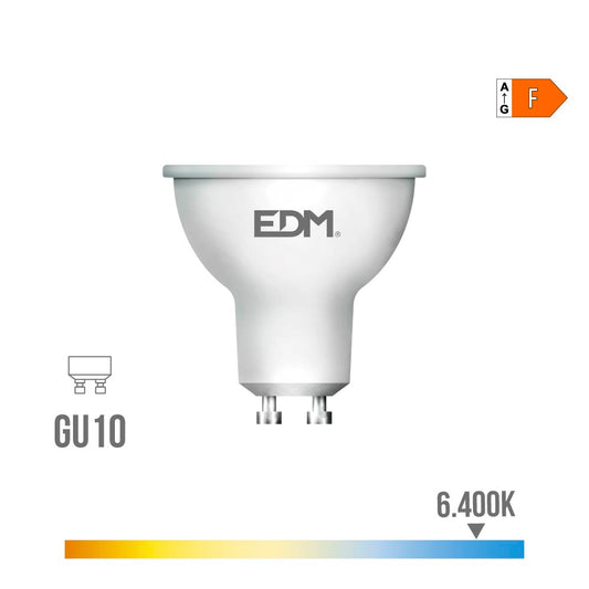LÃ¢mpada led dicroica gu10 10 w 932 lm 6400 k luz fria 120Â° Ã¸5 x 6,4 cm_0