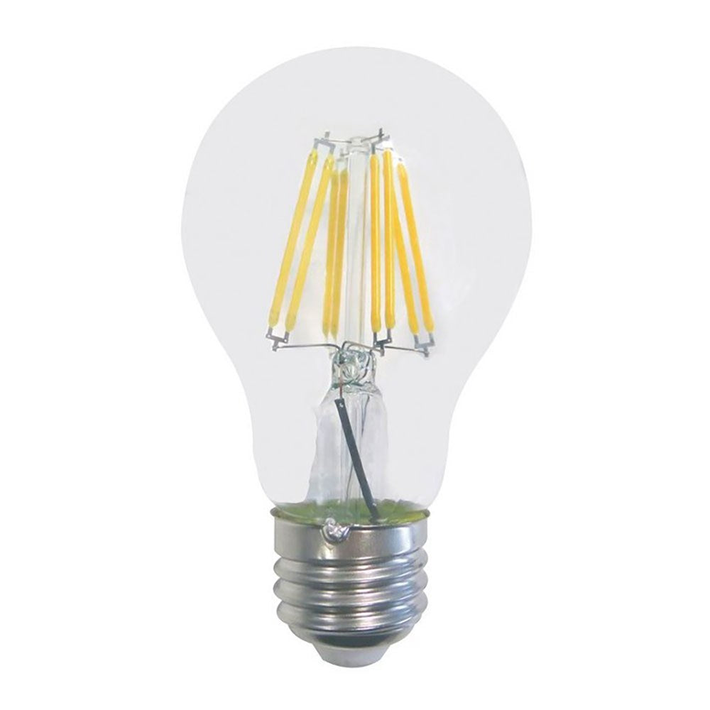 LÃ¢mpada led padrÃ£o de filamento eco a60 e27 8 w 900 lm transparente_0
