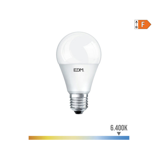 LÃ¢mpada standard led e27 10w 932lm 6400k luz fria Ã¸6x10,8cm edm_0