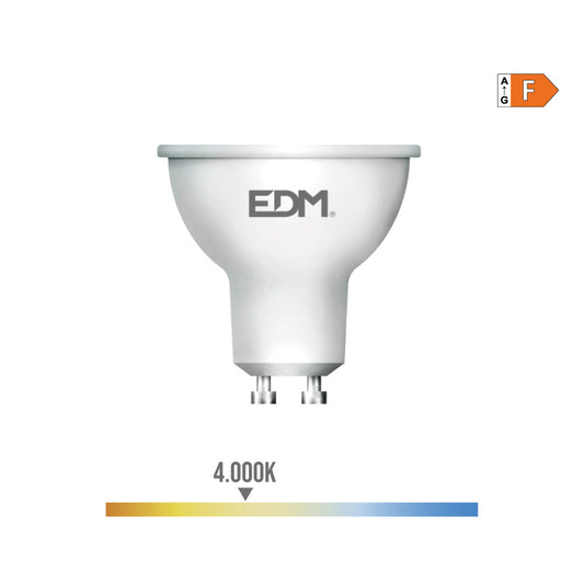 LÃ¢mpada dicroica led gu10 5w 450lm 4000k luz do dia Ã¸5x5,5cm edm_0