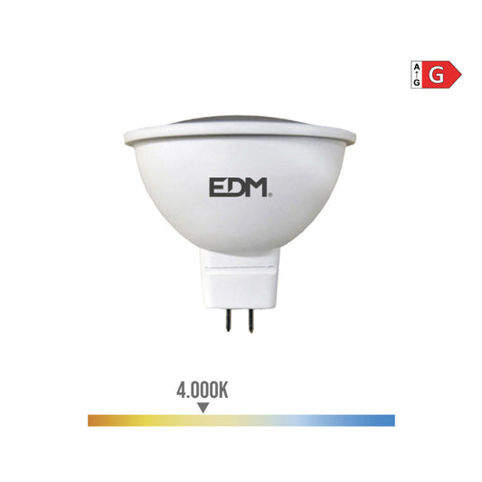 LÃ¢mpada dicroica led mr16 (gu5.3) 5w 12v 450lm 4000k luz dia Ã¸5x5cm edm_0