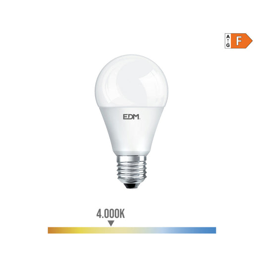 LÃ¢mpada standard led e27 15w 1521lm 4000k luz do dia Ã¸6x11cm edm_0