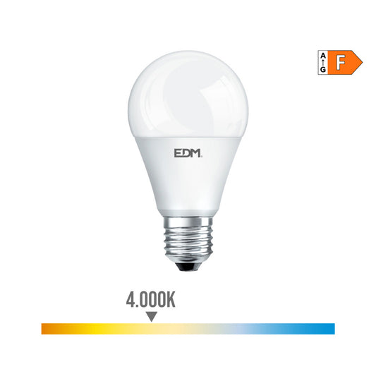 LÃ¢mpada standard led e27 7w 600lm 4000k luz do dia Ã¸6x10,8cm edm_0