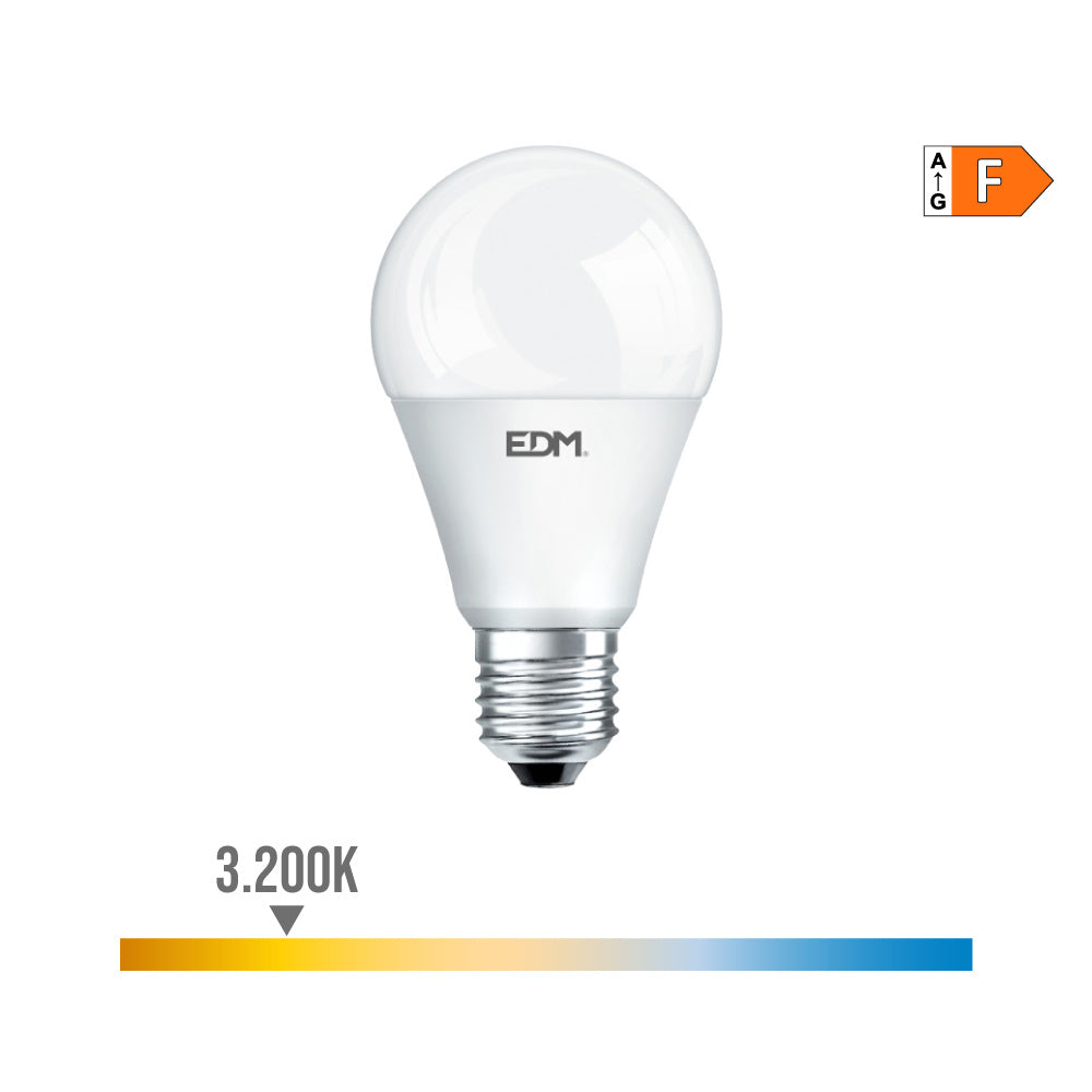 LÃ¢mpada standard led e27 15w 1521lm 3200k luz quente Ã¸6x11cm edm_0