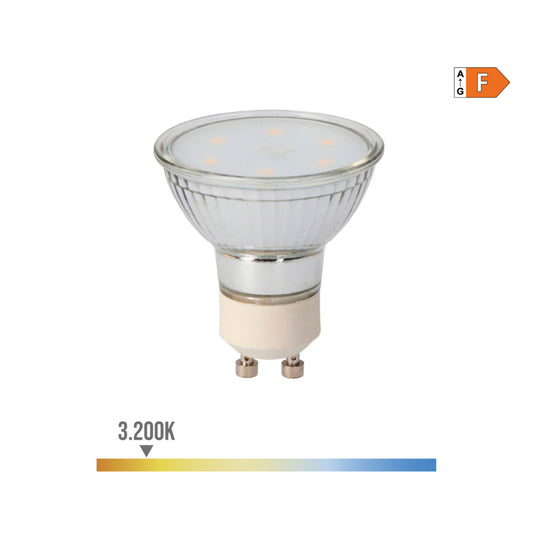 LÃ¢mpada de vidro dicrÃ³ica led gu10 5w 400lm 3200k luz quente Ã¸5x5,5cm edm_0