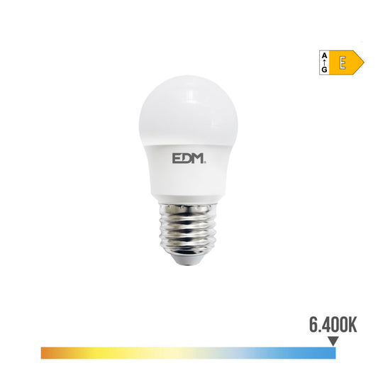 LÃ¢mpada esfÃ©rica led e27 8,5w 1000lm 6400k luz fria Ã¸4,5x8,6cm edm_0