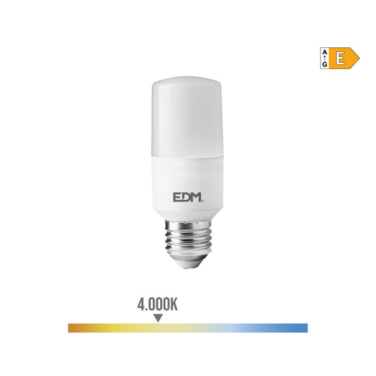 LÃ¢mpada tubular led e27 10w 1100lm 4000k luz do dia Ã¸4x10,7cm edm_0