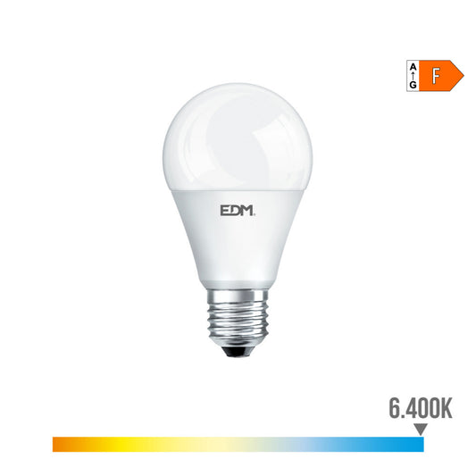 LÃ¢mpada standard led "12v" ac/dc e27 10w 1020lm 6400k luz fria Ã¸60x11cm edm_0
