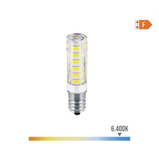 LÃ¢mpada tubular led e14 4,5w 450lm 6400k luz fria Ã¸1,6x6,6cm edm_0