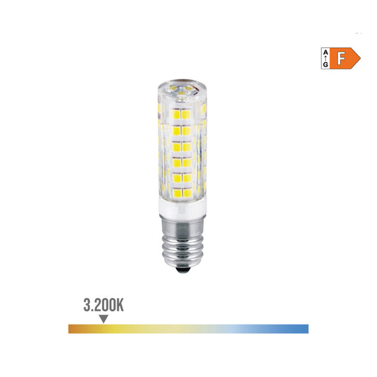 LÃ¢mpada tubular led e14 4,5w 450lm 3200k luz quente Ã¸1,6x6,6cm edm_0