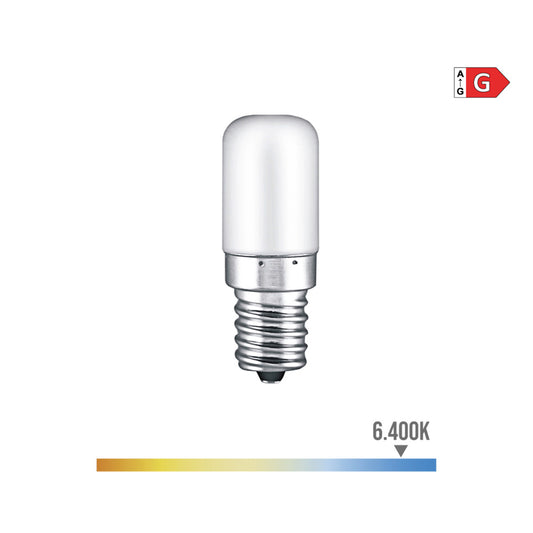 LÃ¢mpada tubular led e14 1,8w 130lm 6400k luz fria Ã¸1,8x4,8cm edm_0