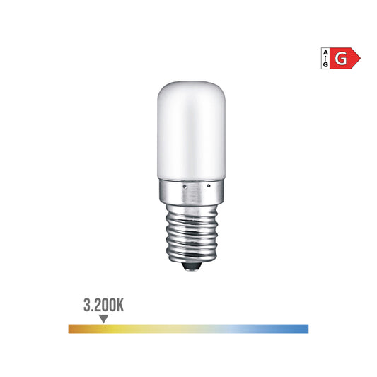 LÃ¢mpada tubular led e14 1,8w 130lm 3200k luz quente Ã¸1,8x4,8cm edm_0