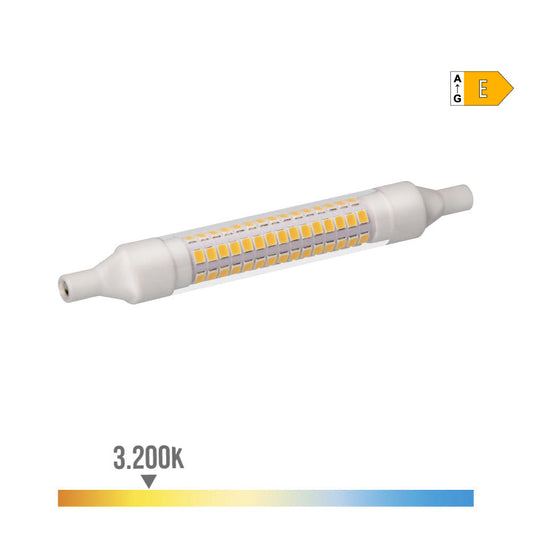 LÃ¢mpada lineal led 118mm r7s 9w 1150lm 3000k luz quente 118xÃ¸16mm edm_0