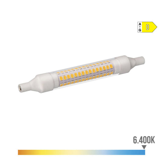 LÃ¢mpada lineal led 118mm r7s 9w 1280lm 6400k luz fria Ã¸1.6x11,8cm edm_0